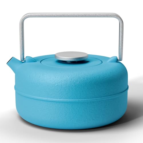 Teapot with Removable Infuser (0.8 Quarts / Blue Cylinder)