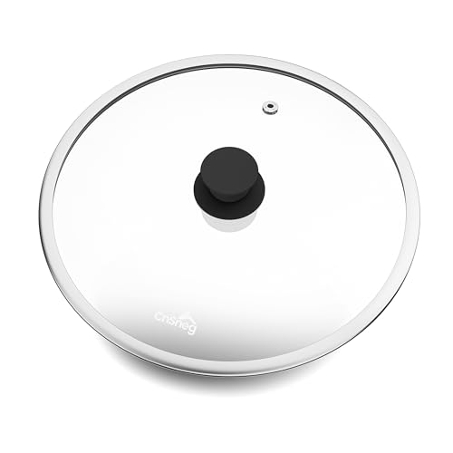 12 Inch Pan Lid For Pots Pans and Skillets (Wide Rim / 12 Inch)