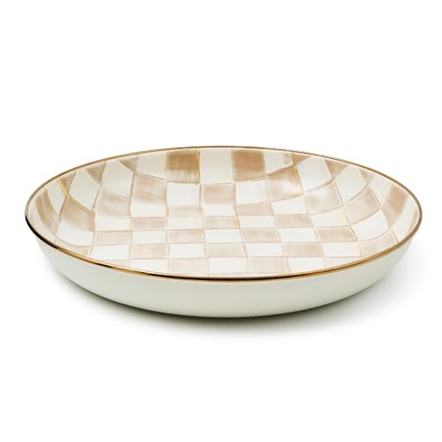 Enamel Abundant Bowl (Mocha Check)