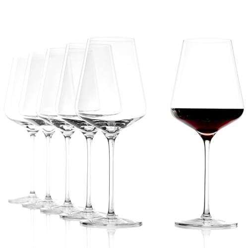 Quatrophil Bordeaux Wine Glasses Crystal (6 Pieces (1 Pack))