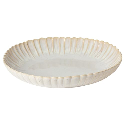 Ceramic Stoneware 12'' Pasta Serving Bowl (Mallorca Sand Beige / 12'' Bowl)