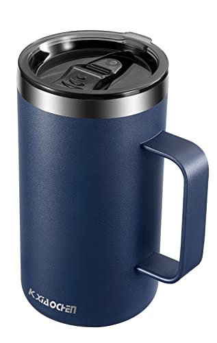 20 oz Insulated Coffee Mug (A1.Navy blue / 20 ounces (1 pack))