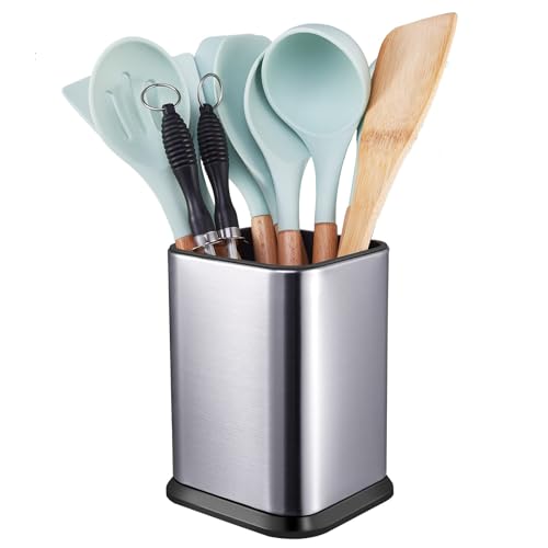 Stainless Steel Kitchen Utensil Holder for Countertop