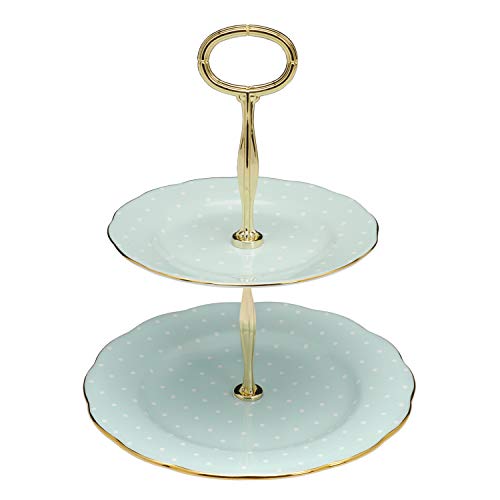 Polka Rose Cake Stand Two (Cake stand Two-tier)
