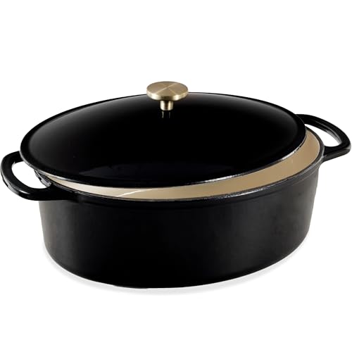 Oval 7.5 Quart Enamel Cast (Black Licorice / 7.5qt Oval)