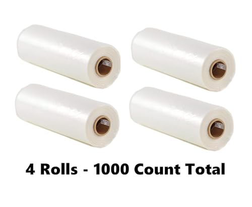 4 Rolls] 18 x 24 Plastic Produce Bags on a Roll (4 Count)
