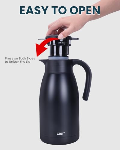 1.9L 64Oz Thermal Coffee Carafe (Black / 64.2 Ounces)
