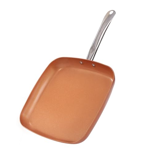 Non Stick Copper Square Frying Pan (12 Inch)