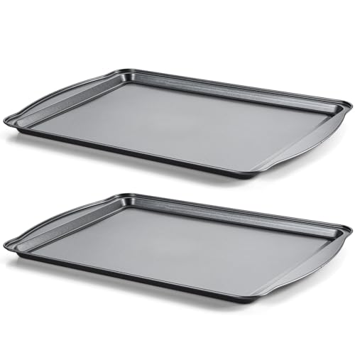 Baking Sheet Set of 2 (2 PCS Large Baking Pan Set)