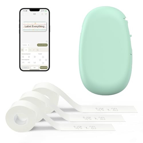 E10 Bluetooth Label Maker Machine with 3 Tapes (3 Count)