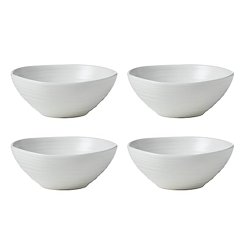 White Ridge Piece Dinnerware Set (White / 12-Piece Dinnerware Set)