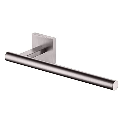 Towel Holder Brushed Nickel Bathroom Accessory Hand Towel Bars Wall Mounted Kitchen Cabinet Paper Holder Stainless Steel (Brushed Nickel / 1 Pack)