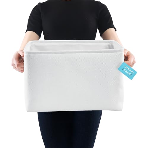 16x12.5in Storage Baskets (Full Off-White / Extra Large - 3pc)
