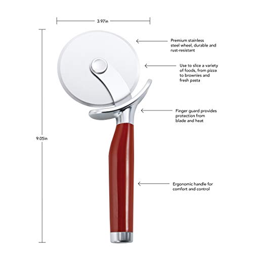 Classic Pizza Wheel with Sharp Blade For Cutting Through Crusts