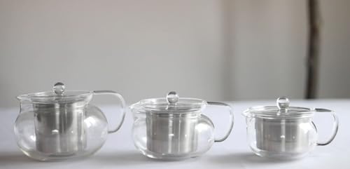 Kyoto 2-in-1 Tea Kettle and Tea Maker – Glass Teapot with Removable Loose Tea Filter – Tea Connoisseur's Choice (12 FL OZ (1 CUP))