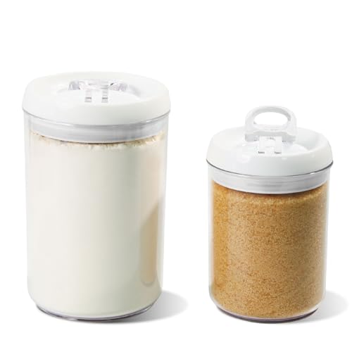 Flip Tite Storage Container with Lid 6" ROUND Airtight Ring Lock Top (White / 6")