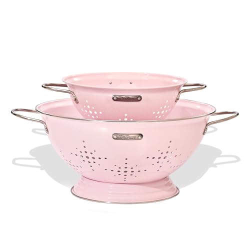 Metal Colander 2 Pack (Pink)