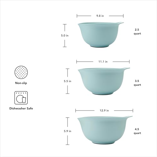 Universal Nesting Plastic Mixing Bowls (Mineral Water / Set of 3)