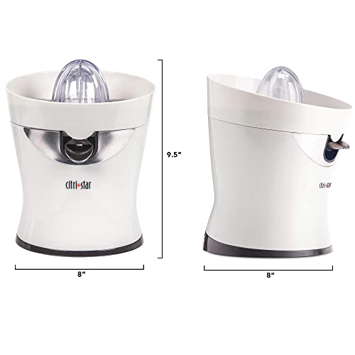 CitriStar CS 1000 Electric Citrus Juicer with Stainless Steel Strainer and Spout