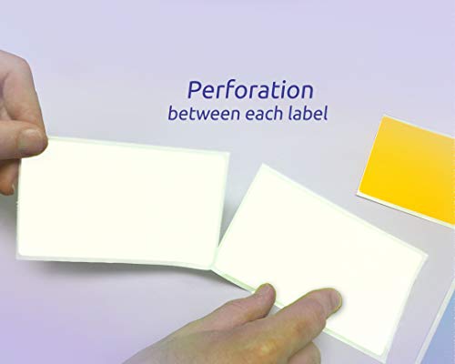 500 Rectangle Stickers (White)