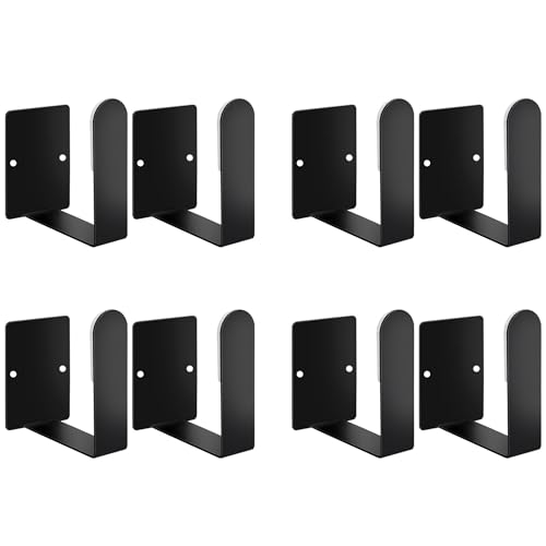 Pot Lid Holder Stainless Steel Wall Mounted 3M Self Adhesive (Black)