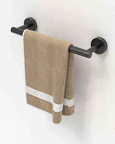 12 Inches Matte Black Towel Bar for Bathroom Kitchen Hand Towel Holder Dish Cloths Hanger SUS304 Stainless Steel RUSTPROOF Wall Mount (Matte Black / 10 inch(Center to Center))