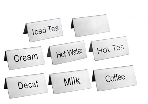 Stainless Steel Table Tent Sign Combo