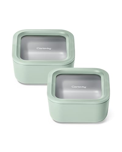 2 Piece Glass Food Storage Set with Lids (Mist / 4.4 Cup Food Storage (2x))