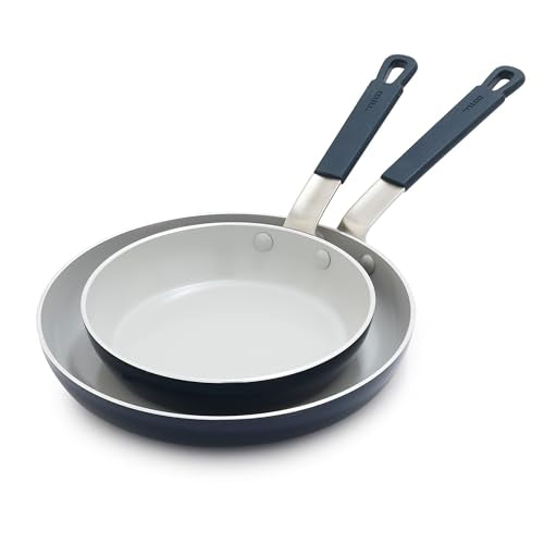 x Bobby Flay 2 Piece (8" and 10" Frying Pan Skillet Set / Oxford Blue)