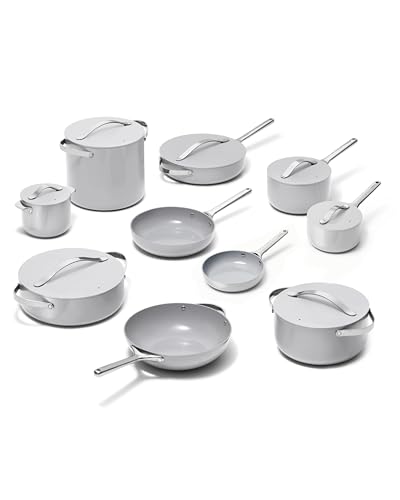 24-Piece Non-Stick Ceramic Cookware Set (Gray / 24pc Set)