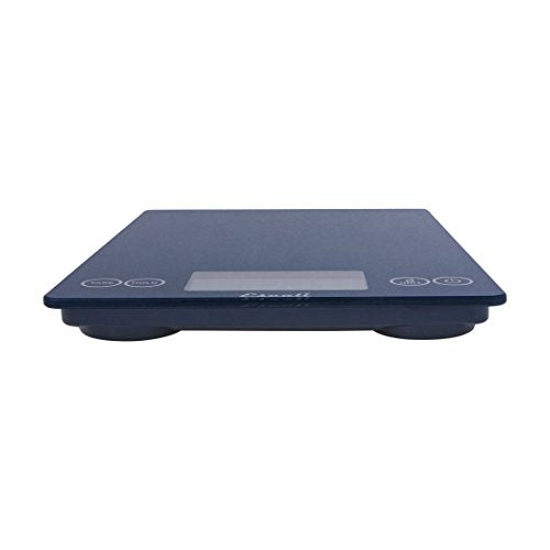 Arti Glass Food Scale Digital Countertop Kitchen (Blue Mirage / 9" x 6.5" x .75")