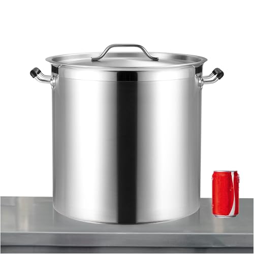 50 Quart Heavy Duty Stock Pot with Lid (50 Quarts)