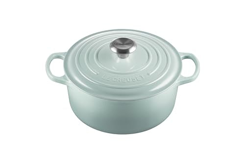Enameled Cast Iron Round Dutch Oven (Sea Salt / 4.5 Qt)