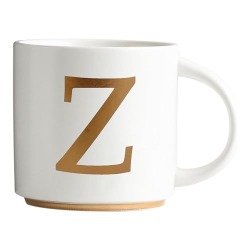 Monogram Ceramic Mugs (gold-Z)