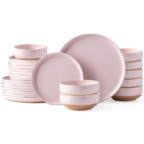 Dinnerware Sets for 8 (Cloud Pink / Service For 8(24Pcs))