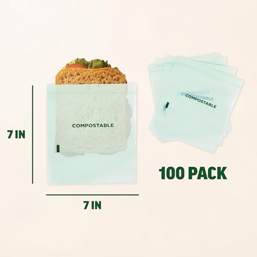 Compostable Sandwich Bags (100 Count)