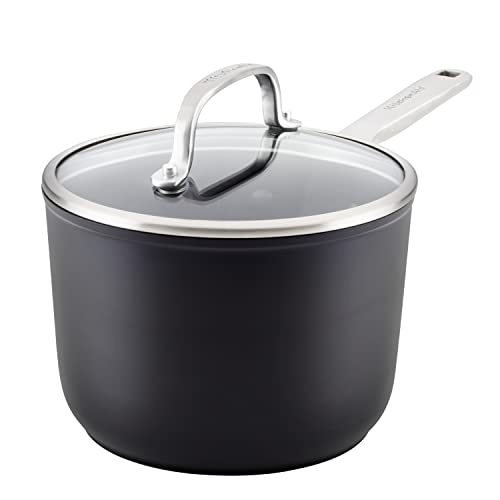 Hard Anodized Induction Sauce Pan with Lid (Saucepan (2 Quart))