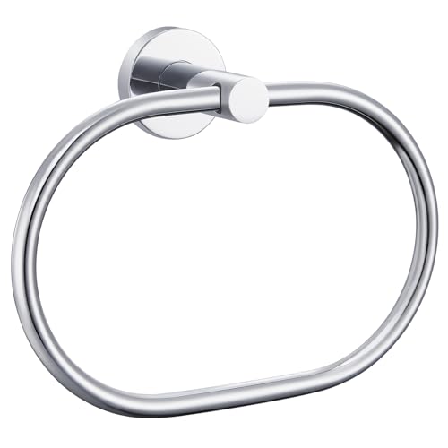 Bathroom Towel Ring Chrome (Oval - Chrome)