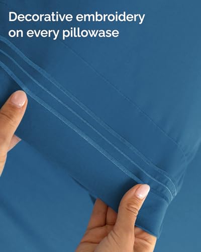 Twin XL 3 Piece Sheet Set (20 - Denim Blue / Twin XL)