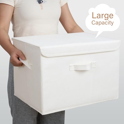 Memory Keepsake Storage Box (Ivory White / Extra Large-2 Pack)