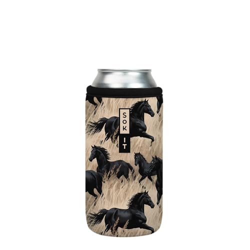 CanSok Sleeve for Beer & Soda Insulated Neoprene Cover (Free Rein / 16oz Can Sleeve)