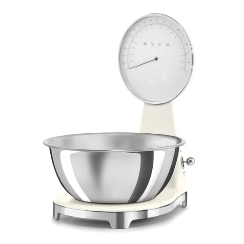 Retro Style Analog & Digital Kitchen Scale (Cream)