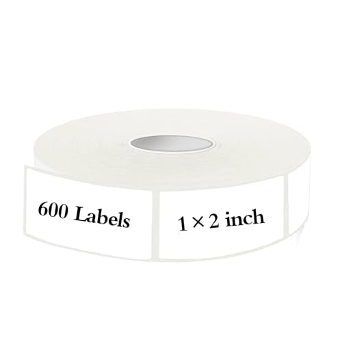600 Blank Removable Freezer Labels Water Oil Resistant with Perforation Line for Food Containers Jars Pantry Organization