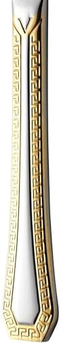 97 Piece Gold Dinnerware Set with 18 (97 Piece Service for 8)