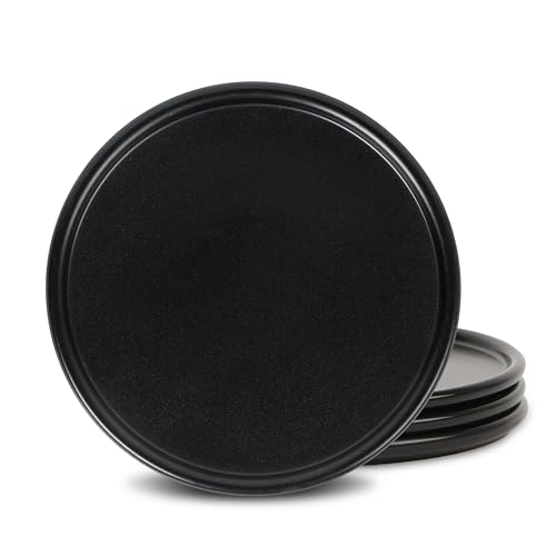 Eden Dinner Plate Set (Black / 4-Piece - Dinner Plate)