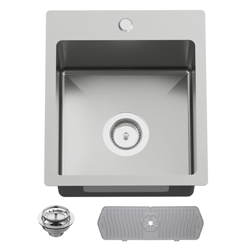 Kitchen And Bar Sink (15x17 Stainless)