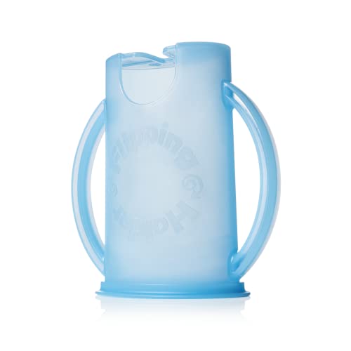 Squeeze Proof Food Pouch Holder for Toddlers (Blue & Green)