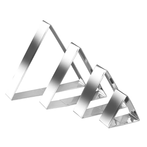Equilateral Triangle Cookie Cutter Set Large Stainless Steel Geometric Frame Plaque Cookie Cutters Shapes Molds (Equilateral triangle)