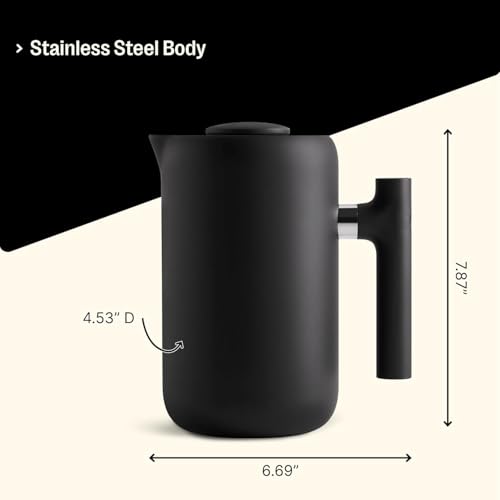 Clara Insulated Coffee Maker with Enhanced Filtration System (Matte Black)