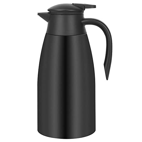 70oz Thermal Coffee Carafe Insulated Coffee Thermos (Black)